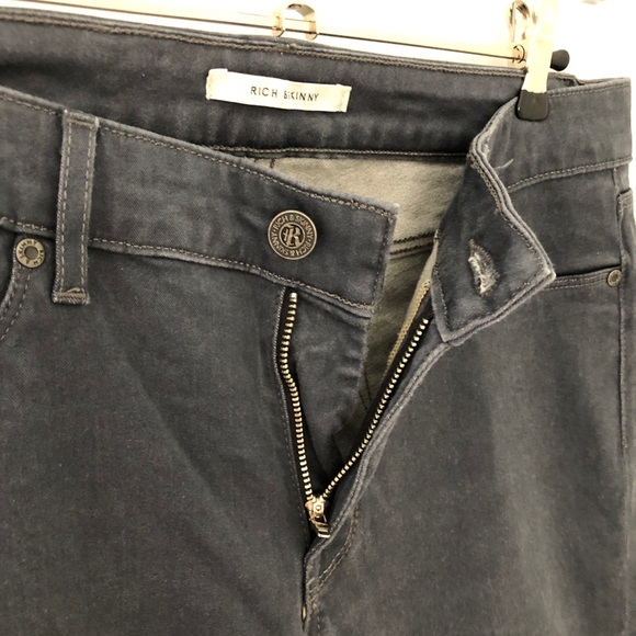 Rich & Skinny Blue Gray Stretchy Skinny Jeans - Picture 8 of 9